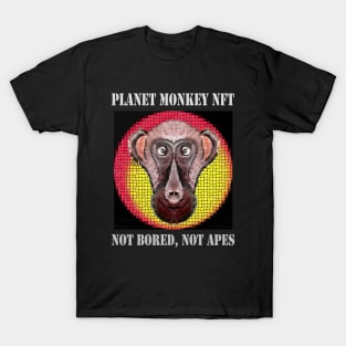 Planet Monkey Cute Animals Not Bored Apes T-Shirt